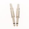 2Pcs 6.35Mm 2Pole Mono Amplifier Plug 6.35 Stereo Metal Microphone Jack Plug-In Audio Connector For Ktv