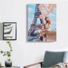 Diamond Painting Figure Full Square Round Craft Kit Eiffel Tower Girl Diamond Embroidery Mosaic Art Rhinestone Home Decoration