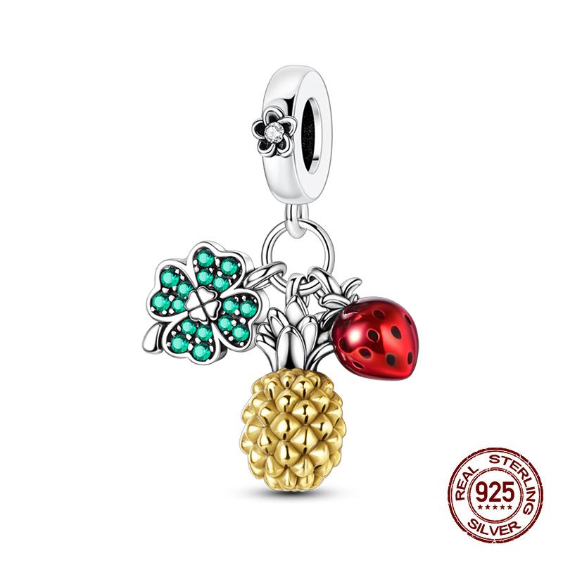 Summer Charms Copper Luminous Ocean Series Pendants Crab Whale Charms Beads Fit Original Bracelet Fine Diy Jewelry