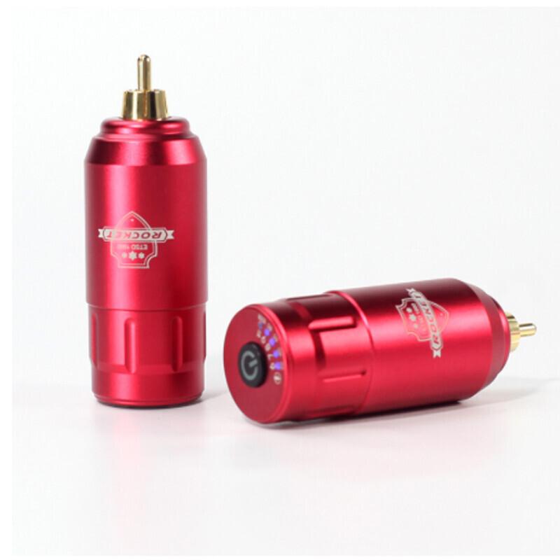 

Мини-беспроводной аккумуляторный блок питания для татуировки, роторная ручка для татуировки, 1200 мАч 6.28*2.75cm красный