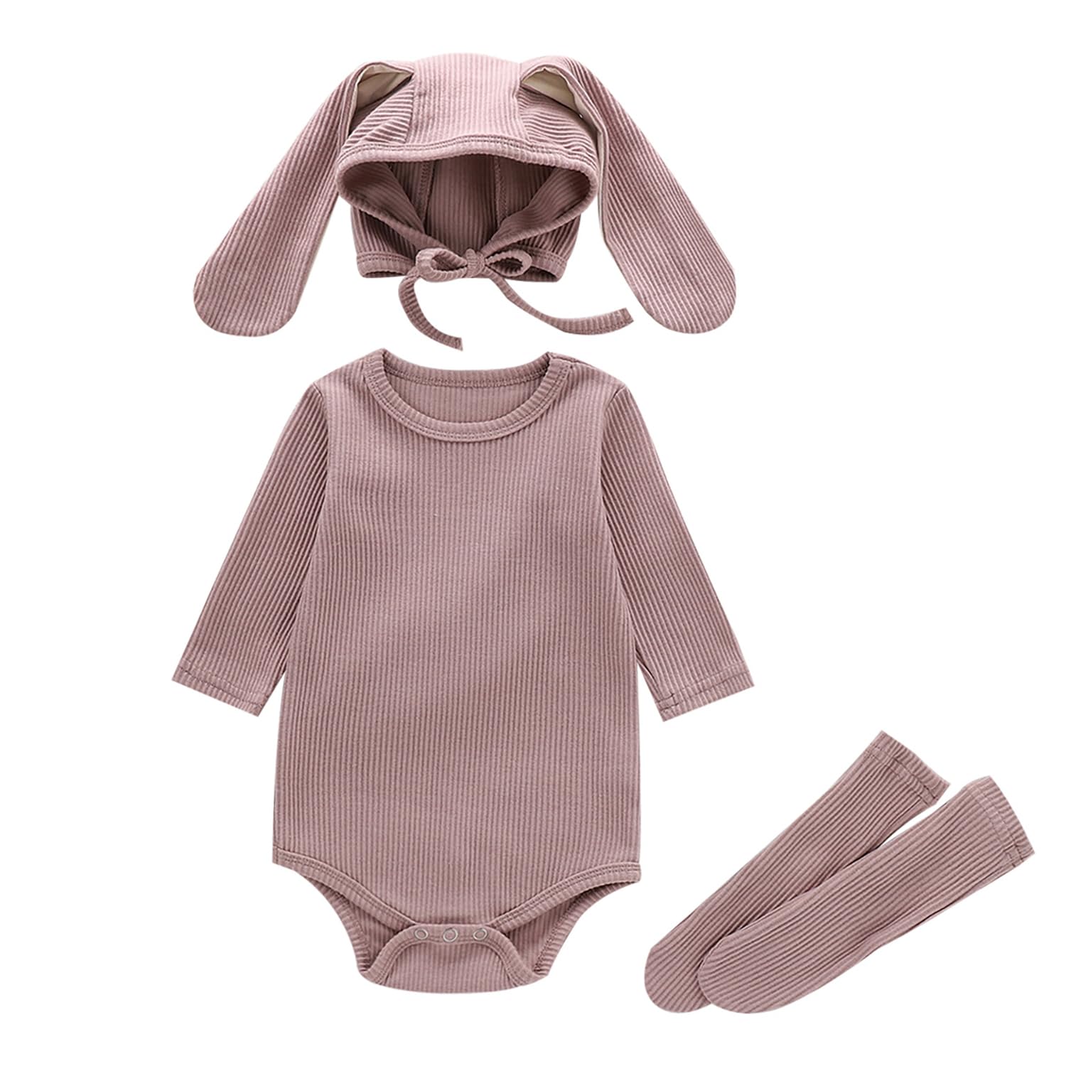 

Rabbit Bunny Long Baby Baby Shower For Boys and Girls [SEIWARAKU] Romper, Romper, Ears, Sleeves, Coverall, Soft, Plain, Underwear, Pajamas, Jumpsuit,