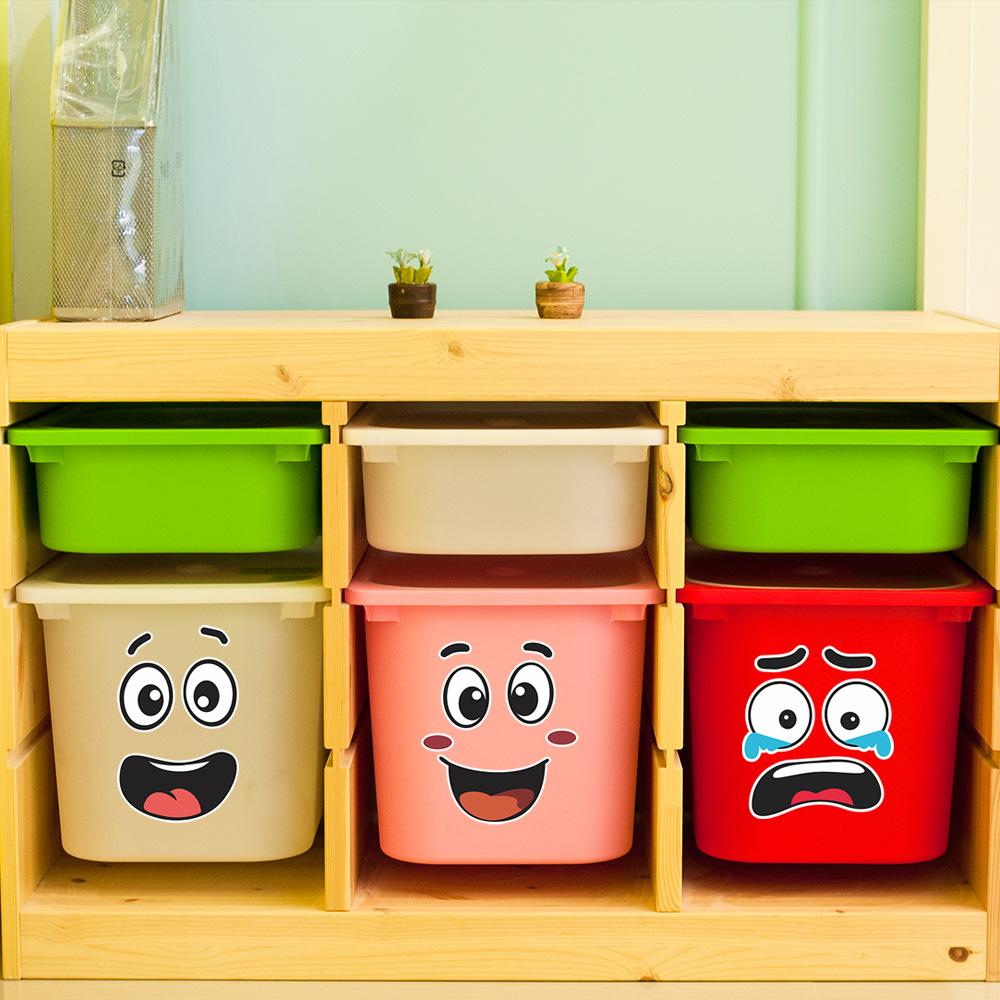 Creative and Fun Expression Trash Can Home Decoration and Beautification Stickers