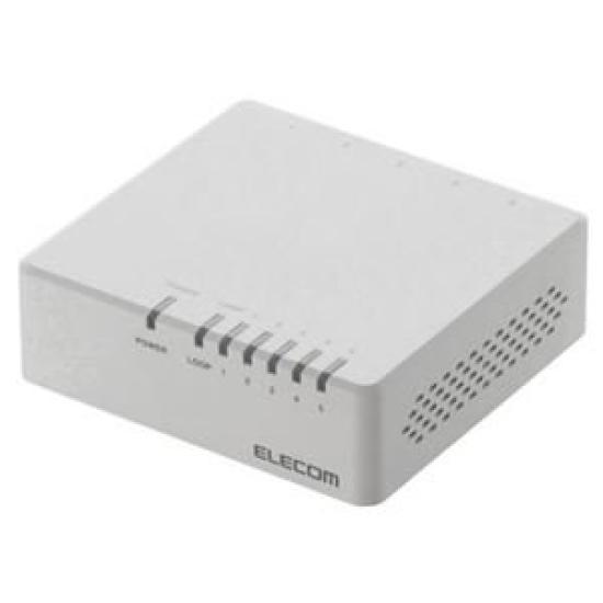 

ELECOM совместимый коммутационный концентратор 5 портов пластиковый корпус белый 1 шт. (Резюме) 100BASE-TX EHC-F05PA-W [комплект x4]