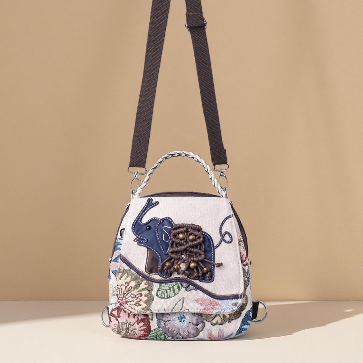 

Simple and Fashionable Crossbody Backpack with Zipper, Casual Shoulder Bag, Women s Bag, Retro Small Bag слонова кістка