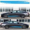 2Pcs PVC Car Body Side Decal Multi-color Racing Stripe Graphic Stickers Car Side Stickers  Auto