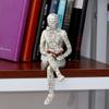 Room Decor Bedroom Mummy Statues Bookshelf Ornaments Humanoid Sculptures Reading Woman Figurine