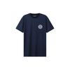FW22 Logo Embellished Crew Neck Short Sleeve T-Shirt Men Tops Navy-Blue 3LPT38-PJCDZ-1554