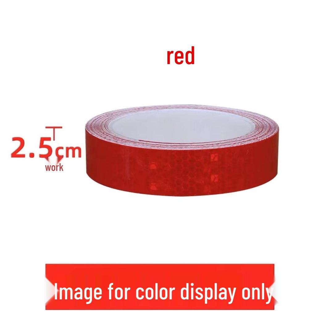 1cm Reflective Sticker for Bicycles, Cars, & Helmets - Luminous Warning Strip