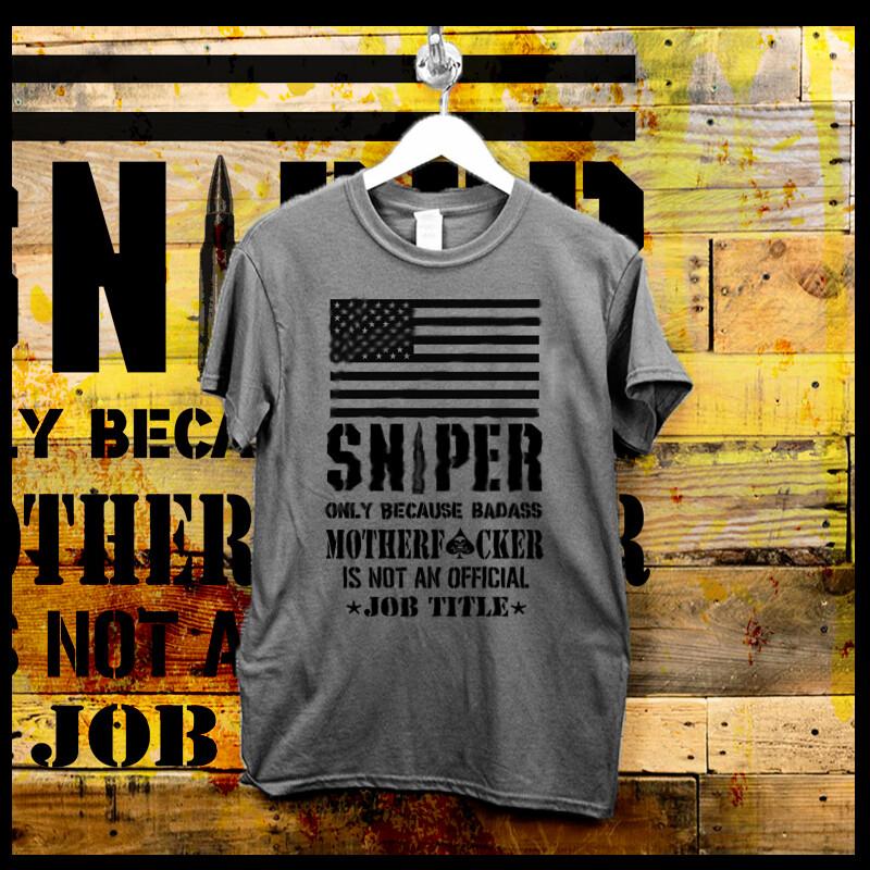 

Sniper t-shirt military Infantry scout tactical Operator Sharpshooter round Tee 2XL