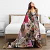 Funny Monkey Cartoon Blanket Multi-size Soft and Lightweight  Throw Blankets for Couch Sofa and Bed