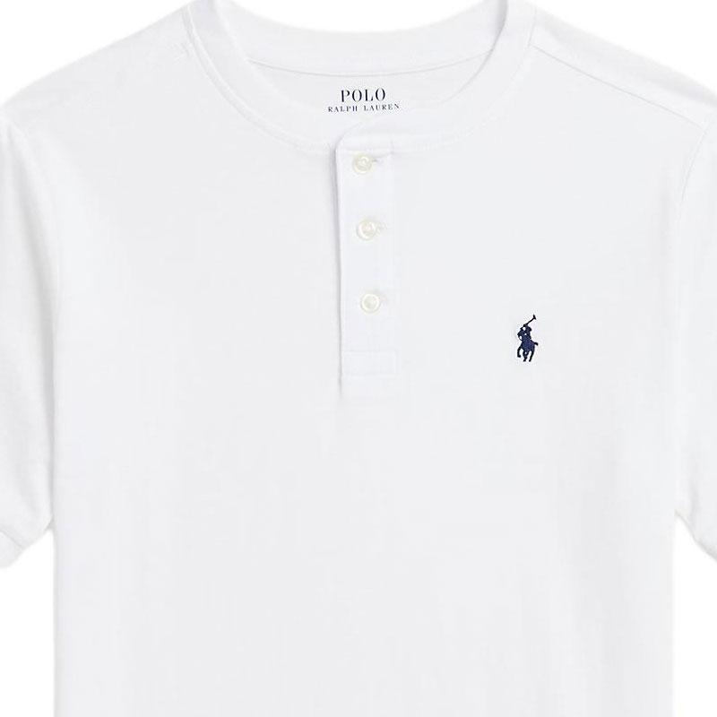 Polo Ralph Lauren Solid Cotton Knit T-Shirt Kids Tops White 323925323-005