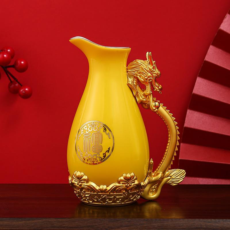 Zodiac Small Wine Glasses Household Ceramic Baijiu Cups Spirits Cups One Bite Cups Active Products Wine Glasses Wine Sets Gifts