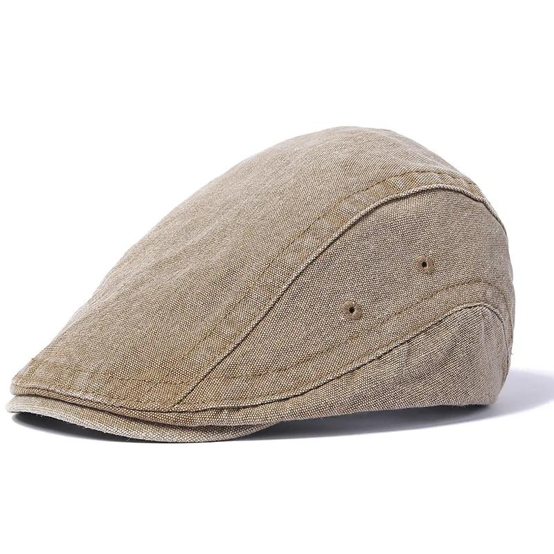 2025 New Styles Spring and Summer Retro Distressed Denim Men's Beret British-style Women's Visor Newsboy Cap and Painter's Hat