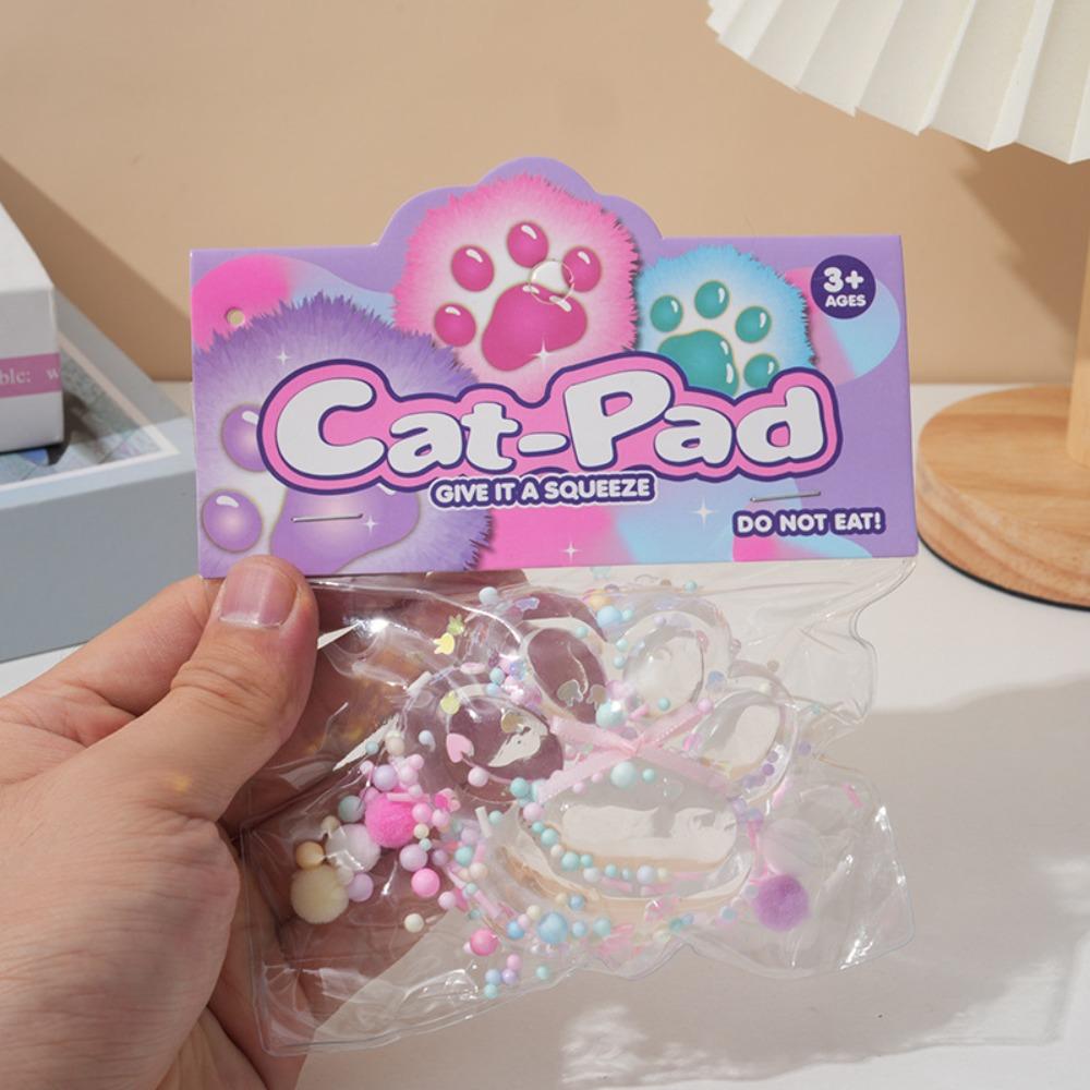 Sticky Squeeze Cat Paw Toys Slow Rising Amethyst Cat Paw Cute Slow Rebound Toy