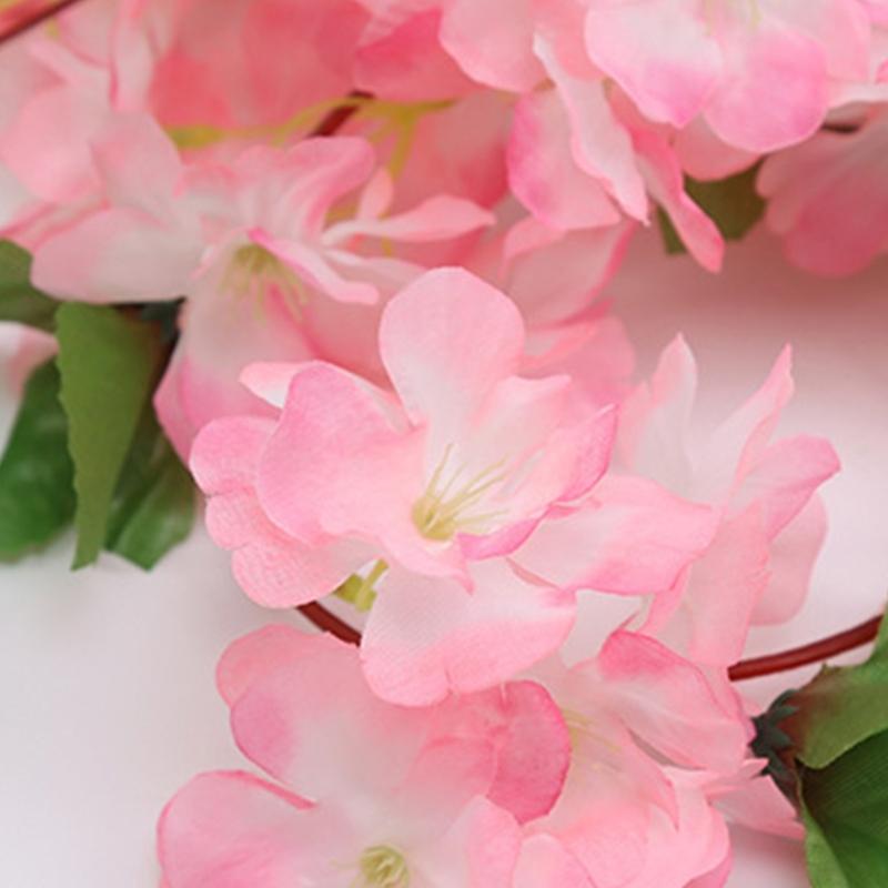 Flexible Blossom Branch Realistic Petal Texture Hanging Flower Decoration For Indoor Outdoor Event 180cm