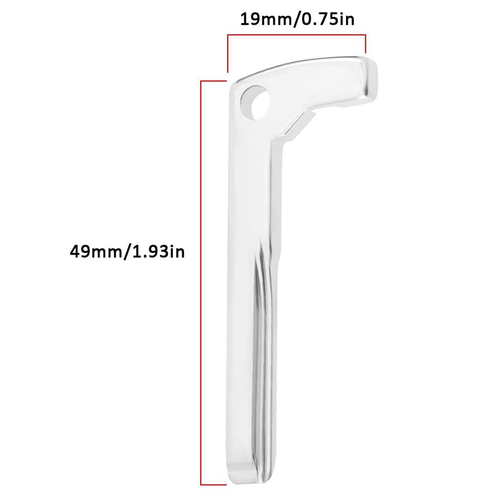 2Pcs Insert Small Key Blank Emergency Key Uncut Blade For Mercedes Benz Keyblade