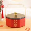 Multi-layered Spring Festival Nuts Tray Octagon Dried Fruits Plate  Living Room