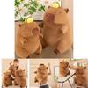 Adorable Stretchable Capybara Plush Toy With Cute Bee Design Perfect For Kids Gift