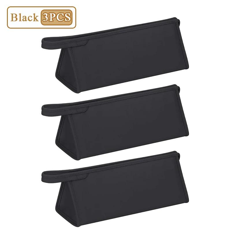 1/3/5PCS Portable Hair Dryer Travel Storage Bag PU Leather Waterproof Hair Straightening Iron Curling Iron Set Organizer