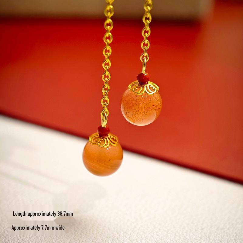 24k Gold-Plated Copper Bracelet with Nan Hong Zircon Flower Extension for Women