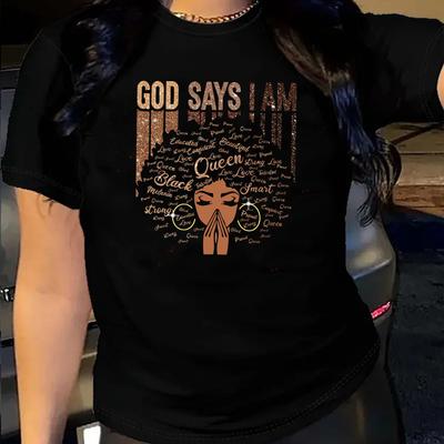 Women's Printed Loose Round Neck Short Sleeved Fashion T-shirt for Women Shirt