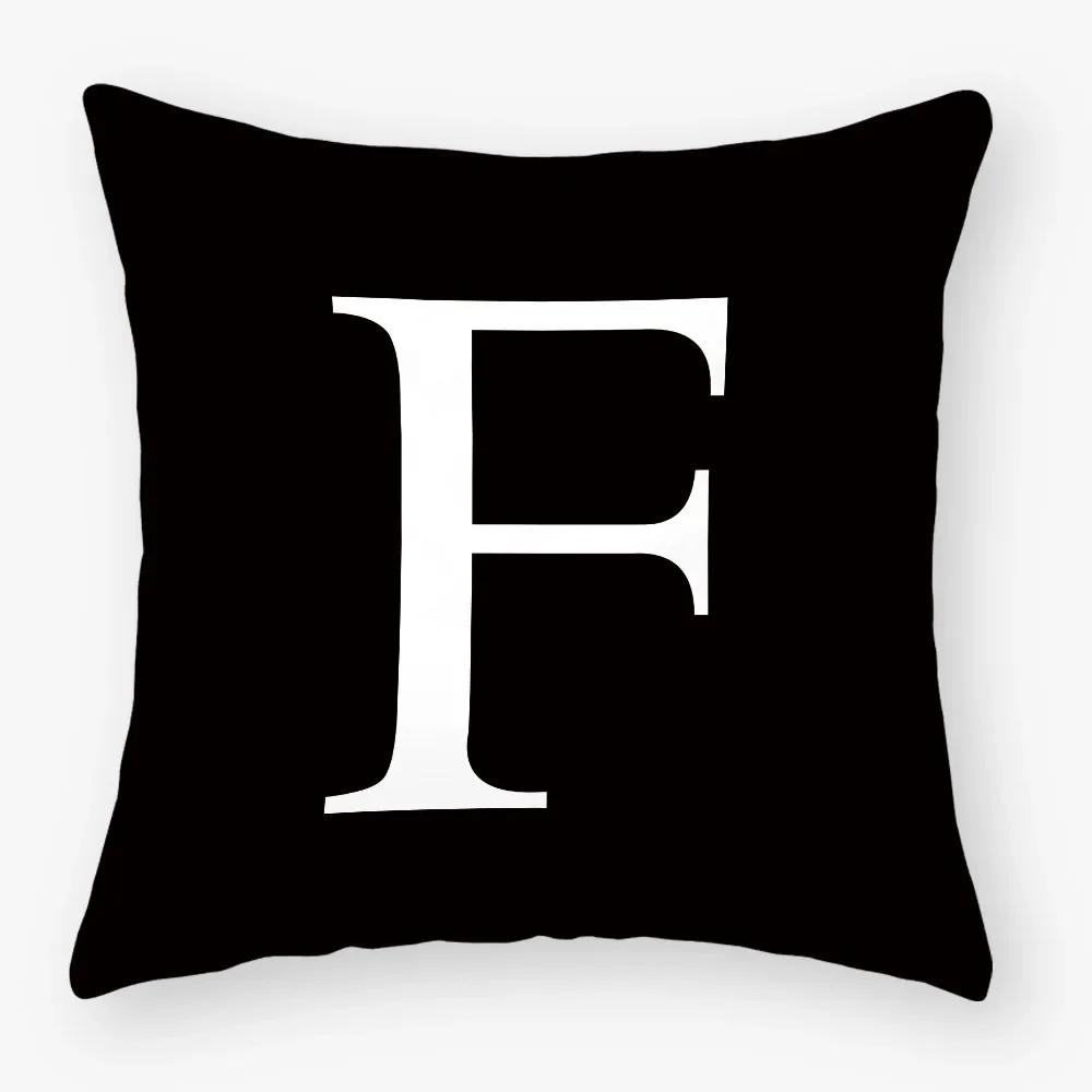 White Letter Cushion Cover X Polyester Pillowcase Sofa Cushions Decorative Throw Pillows Cover Home Decoration Pillowcover