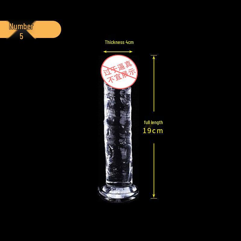 Yongai Crystal Transparent Simulated Dildo for Adults