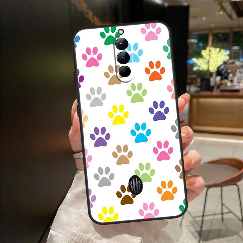 Cat Dog Paws Case For ZTE Nubia Red Magic 8 8S 9 9S 10 10S 11 Pro Plus 6 7 6S 7S For RedMagic 10 Air Cover