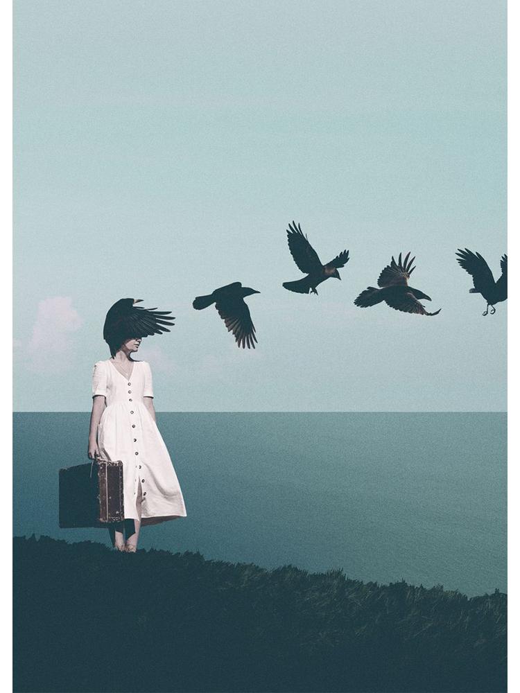 

Забавные коллажи, постеры, абстрактная настенная живопись на холсте, картина с принтом для современной гостиной, украшение дома, фреска 21x30cm No Frame