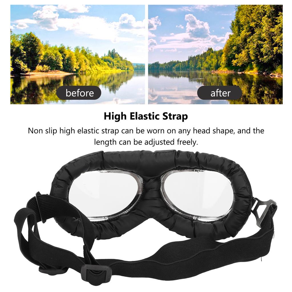 Dog Goggles Dog Eye   Sunglasses with Folding Frame and Elastic Strap for Medium Large Dog