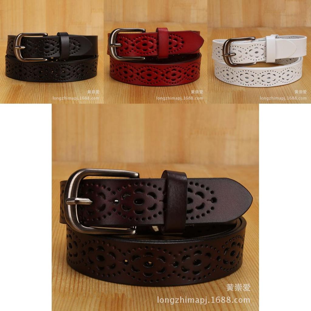 Retro Leather Waist Belt For Women With Twolayer Cowhide Material And Simple Pin Closure