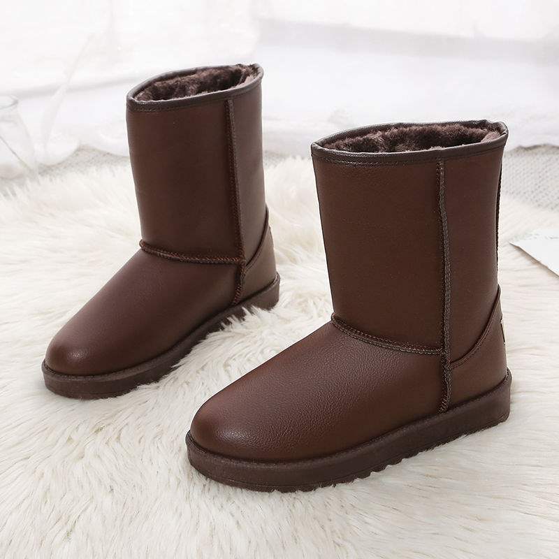 Internet Celebrity Snow Boots Women's Velvet Thickened Large Cotton Shoes Warm Cold High Boots Waterproof Super Soft Bread Shoes