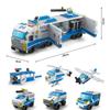 6In1 Police Sports Car Fire Engineering Engine Mini Loader Truck Plane Classic City Model Building Blocks Sets Bricks Toys Gifts