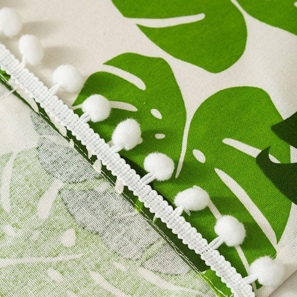 Nordic Microwave Dust Cover Tropical Plant Floral Green Leaf Oven Dust Cover Multi-functional Dustproof
