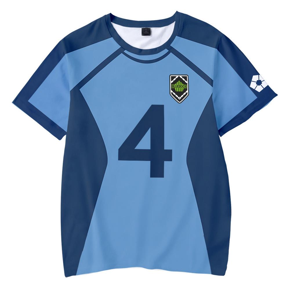 Summer Round Neck 3D Printed Jersey Fashionable Casual Short Sleeved Men's T-shirts