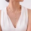 Light Luxury Fashion Y-Shaped Necklace Trendy and Versatile Tassel Necklaces Hot Selling Exquisite and Charming Pearl Jewelry