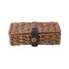 Woven Desktop Storage Basket With Lid, Woven Storage Box For Sundries, Snacks, And Cosmetics, Woven Storage Basket