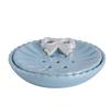 Girl Wind Ceramics White Bow Bathroom Five-piece Suit Toiletries Bathroom Kit Accessories Mouthwash Cup Lotion Bottle Soap Dish