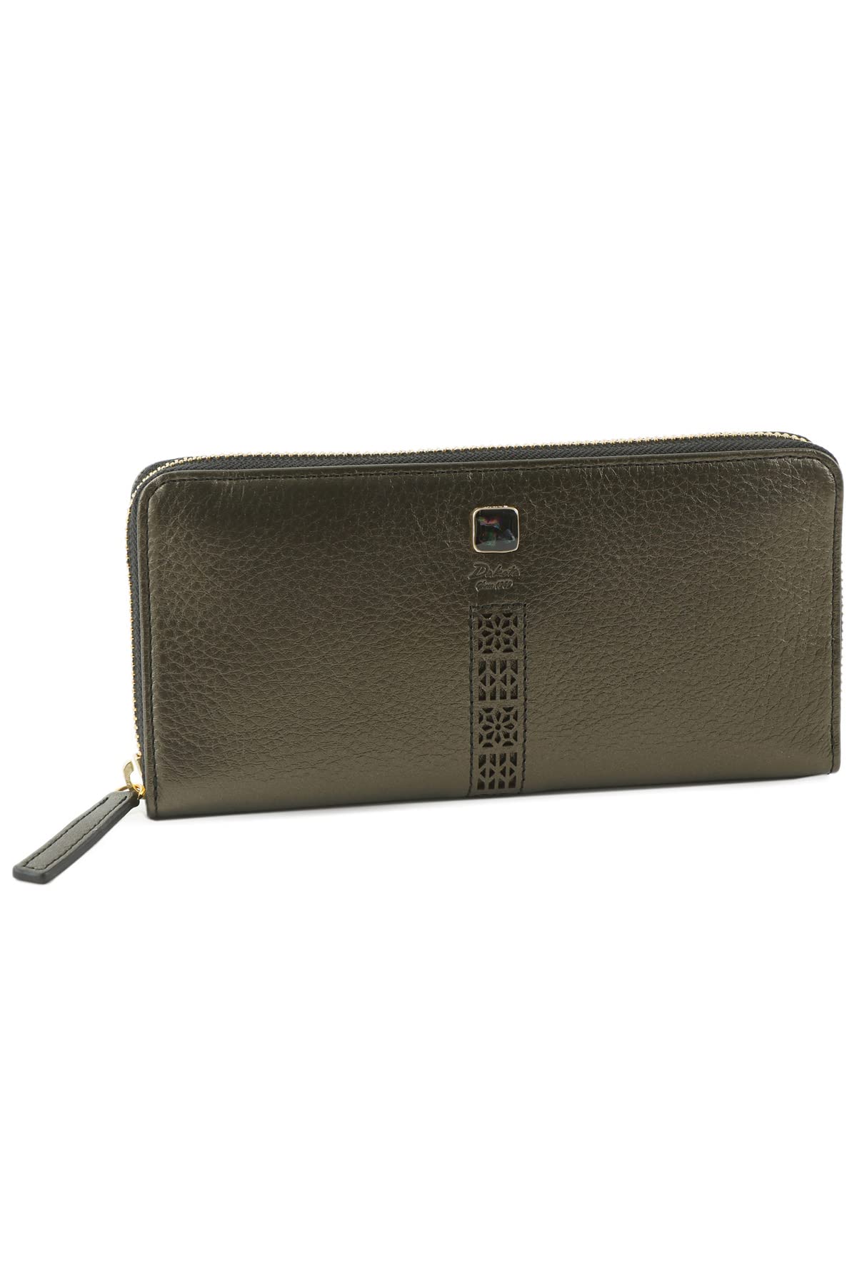 

Long Wallet Round Zipper Genuine Leather Black Pearl [Dakota] DA-30401-18