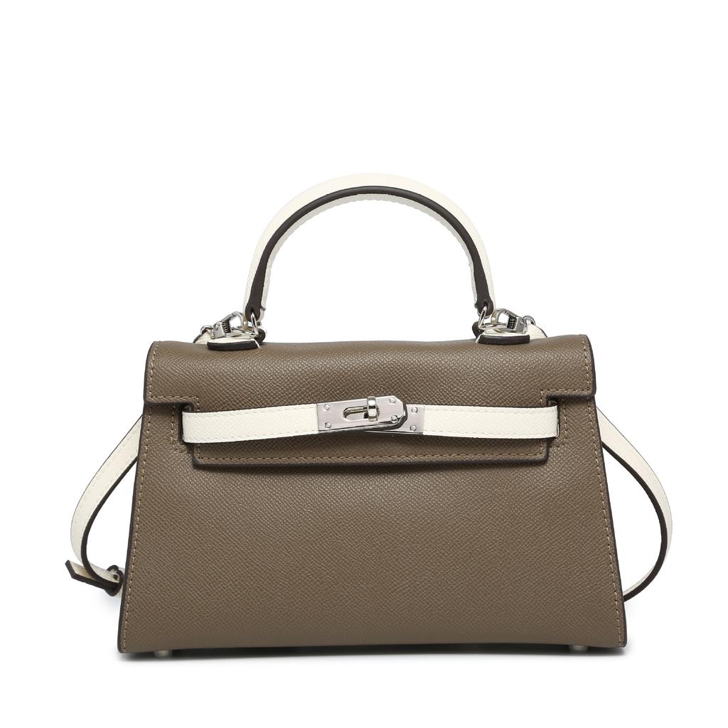 Geantă Hot de Generația a Doua Fără Puf din Piele Naturală Reală Geantă Mini de Mână de Modă High-End pentru Femei Geantă Tote Texturată