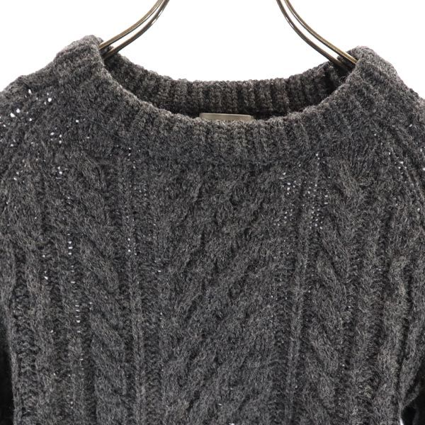 MACKINTOSH PHILOSOPHY Sanyo Shokai Wool Long sleeve knit 38 Gray sweater Women Used