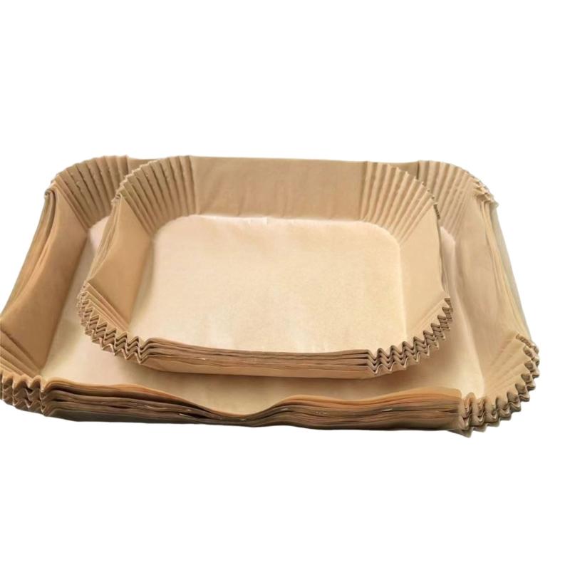 Air Fryer Papers Pads Rectangular Baking Papers Kitchen Oil-proof Paper