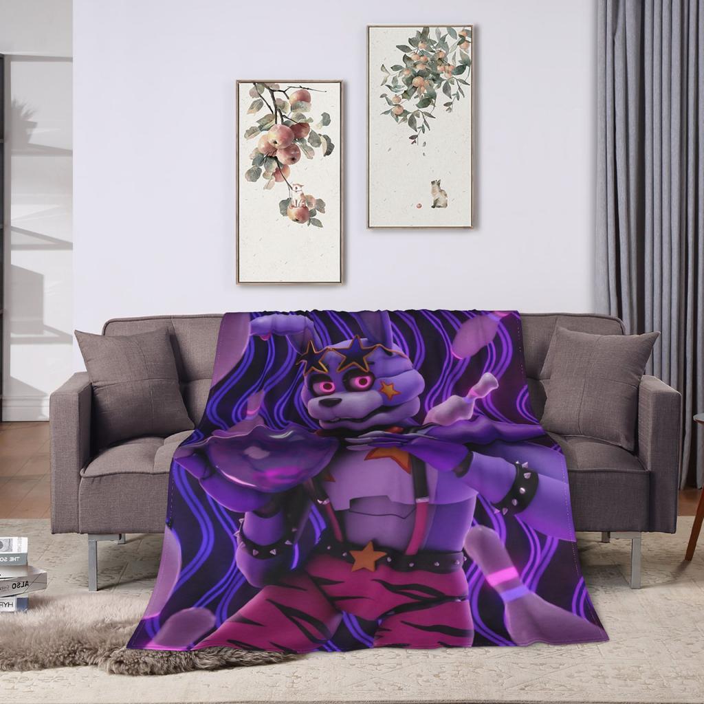 Bei Freddys Phantom Freddy Decken Fleece Herbst FNAF Spiel Atmungsaktiv Warm Überwürfe für Bettwäsche Schlafzimmer Bettwäsche Überwürfe