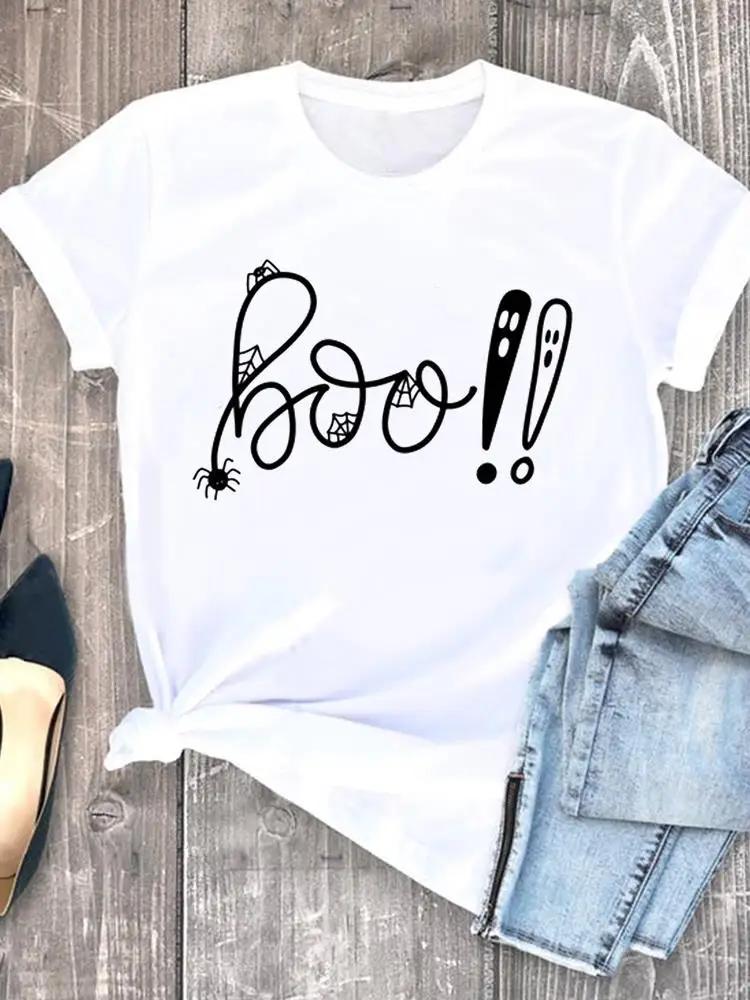 Witch Style Cute 90s Fall Autumn Style Halloween Thanksgiving Tees Ladies Clothing Clothes T Women Graphic Print Tshirts