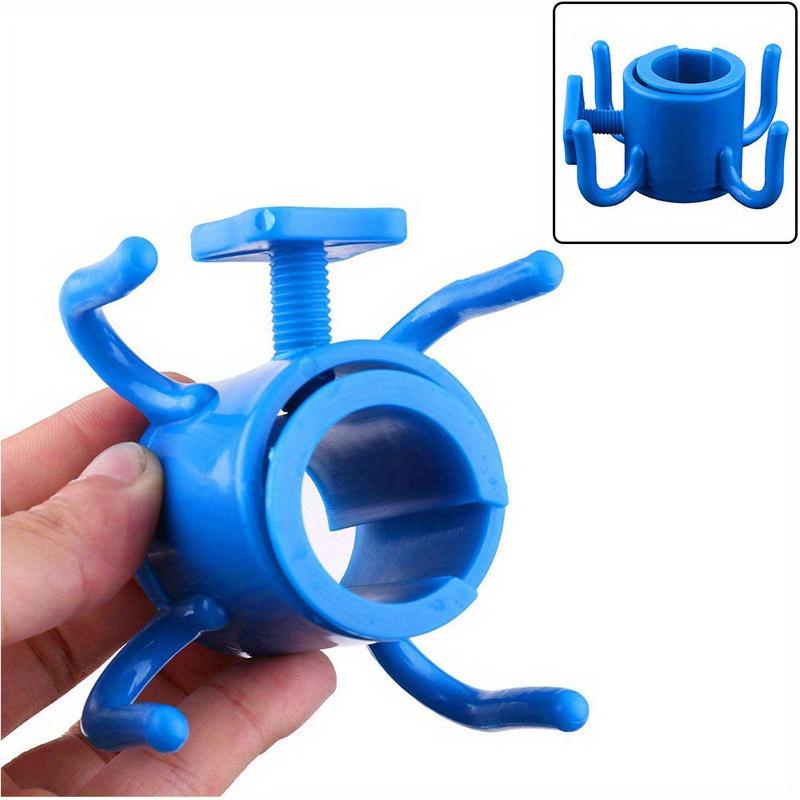 

1 Beach Umbrella Hook with 4 Pins - Ideal for camping, travel, and pool use - Easily hang towels and bags. синий