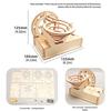 Assembly Wooden Mechanical Marble Track Gear Model Physics Teaching Tool for Homeschooling Classroom Science Education