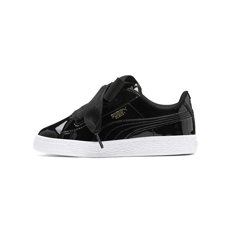 PUMA Wear resistant And Lightweight Low top Toddler Shoes Black White Infant And Toddler 363352-01