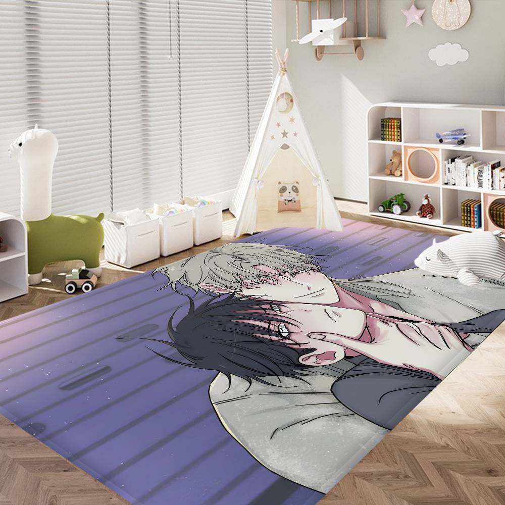 Low Tide In Twilight Anime Floor Mat INS Style Soft Bedroom Floor House Laundry Room Mat Anti-skid Household Carpets
