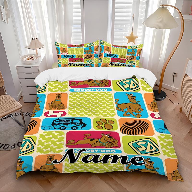 Custom Textile Tom Jerry Bedding 3 Piece Set HD Print Duvet Cover Pillowcases for Teens Adult Bedroom Decoration