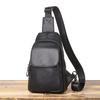 Leather Shoulder Bag, New Top Layer Cowhide Crossbody Bag, Casual Chest Bag, Men's Portable Multifunctional Bag